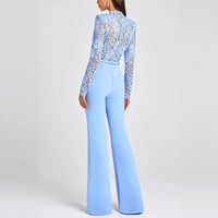 Women's Lace Fashion Long Tassel Jumpsuit