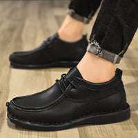 Fashion Men's British Style Casual Leather Shoes