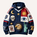 Fashion Casual Printed Polyester Sweater