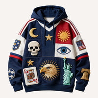 Fashion Casual Printed Polyester Sweater