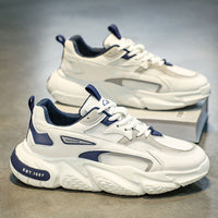 Men's Breathable Mesh Sports Shoes Height Increasing Leisure