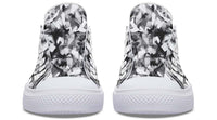 Fashion Printed Couple High Top Canvas Shoes