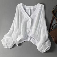 Loose-fitting Lightweight Thin Short Coat