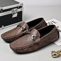 Genuine Leather All-match Men's Slip-on Gommino