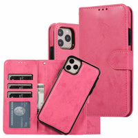 Separate Magnetic Suction Holster Clamshell Wallet Phone Case