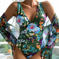 Women's Floral Tight Swimsuit