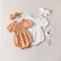 Infant Toddler Off-the-shoulder Romper