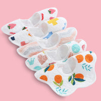 Baby Petal Waterproof Bib Saliva Towel Soft Cotton