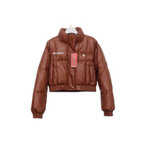 Female Big Fur Collar Puffer Jacket Coat