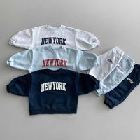 Children's Pullover Cotton Sweater Trousers Suit