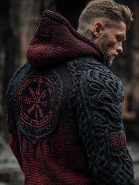 AutumnWinter Hooded Knitwear 3D Digital Print Unisex Crew-Neck Pullover Sweater For Men And Women