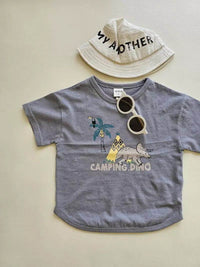 Fashion Half Sleeve Cotton Dinosaur T-shirt