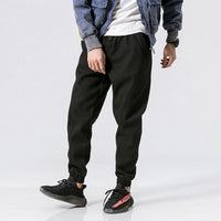 Men's Casual Pants Solid Color Fashion Cropped Trousers