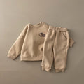 Infant Children's Thickened Pullover Sweater Pants Set