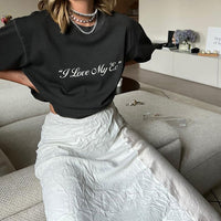 Irregular Mid-Length Lace Patchwork Skirt