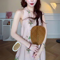 French-style V-neck Loose Laid-back Dress