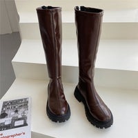 New Fashion Round Toe Square Heel Over The Knee Long Boots
