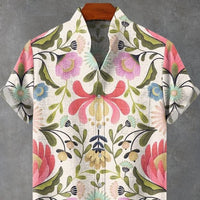 3D Digital Cock Pattern Printed Men's Shirt