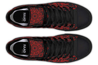 Printed Couple High Top Canvas Shoes