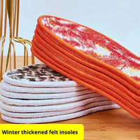 Integrated Soft Felt Thermal Insole Winter Thickened Velvet Padded
