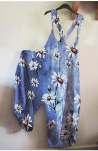 Independent Station Women's Innovative Printing Loose Casual Jumpsuit