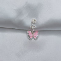 Handmade Gold-plated Copper Butterfly Nose Ring Nail Jewelry