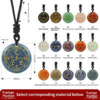 Seven Archangels Natural Crystal Pendant In BlackA Stylish, Fashion-Forward Design