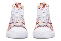 Printed Couple High-top Canvas Shoes
