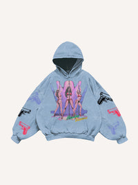 Fashion Casual Printed Polyester Sweater