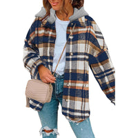 Women's Winter Pure Cotton Plaid Jacket