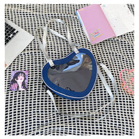 Simple All-match Heart-shaped Transparent Hand Crossbody Bag