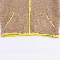 Contrast Color Knit Bomber Jacket