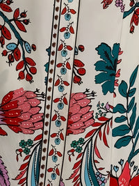 Printed High-Waisted Skirt Womens Fashion Tie-Up Long Dress