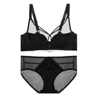 Women's Crystal Glasses Silk Thousand-hole Thin Cup Bra