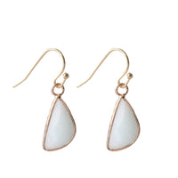 European And American Natural Stone Earrings Cut Semicircle Obtuse Angle
