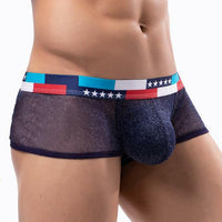 Performance See-through Ultra-fine Mesh Bag Low Waist U Convex Wide-brimmed Boxers
