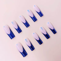 Black Edge French Long Ballet Finished Wear Manicure