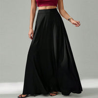 Elegant Black Commuter Skirt For Women