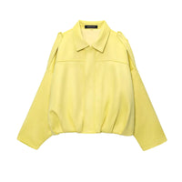 Suede Textured Aviator Long Sleeve Jacket