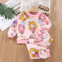 Cotton Padded Thickened Home Wear Autumn Clothes Long Pants Boys And Girls Underwear Suit