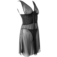 Women's Perspective Mesh Lace Nightdress