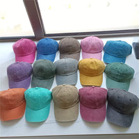 Retro Washed Baseball Cap Cotton Peaked Cap