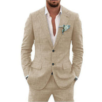 Men's Suit Wedding Party Suit Slim Fit Casual Coat Trousers