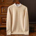 Men's Fashionable Casual Crew-Neck Sweater With Ingots Embroidery Warm-Keeping