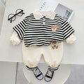 Little Children's Clothing Children's Fake Two-piece Suit Collar Baby Boy Suit