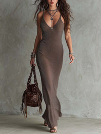 New Style Of Shimmering Gold Slip Dress