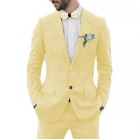 Men's Suit Wedding Party Suit Slim Fit Casual Coat Trousers