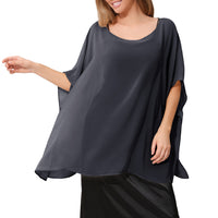 Womens Minimalist Shawl Loose-fitting Versatile Top