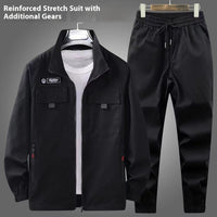 Workwear Men's Elastic Outdoor Leisure Suit Workwear Wear-resistant