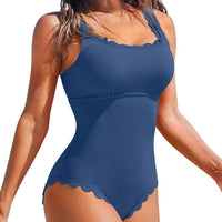 Lotus Waist Women's High Waist Swimsuit